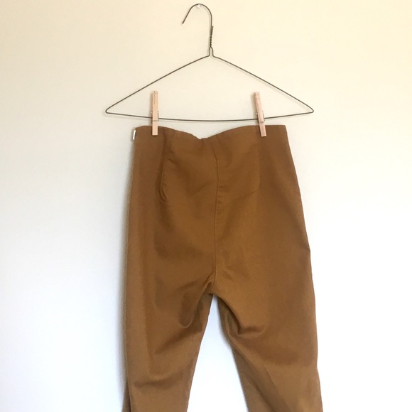 h&m camel tan cigarette high waist disco pant - Picture 2 of 5